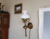Vintage Wall Sconce, Wall Lamp, Wall White Sconce, Torch Style Lamp, Home Lighting video 360