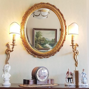 Pair of Bronze Wall Sconces – Mid Century Mod Lighting, French Depose Design