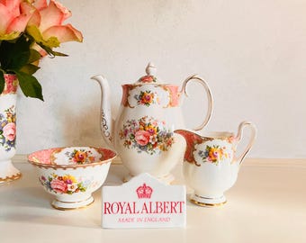 Vintage Royal Albert Lady Carlyle Teacup and Saucer Set, 1944