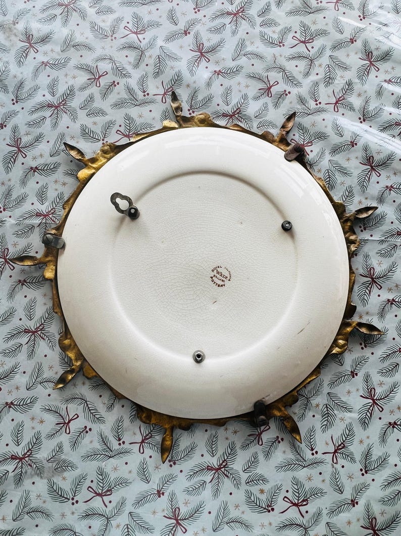 Vintage Convex Mirror Stunning Hollywood Regency Sunburst Wall Mirror, Made in England, Rare find!!!