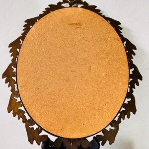 Italian Art Nouveau Oval Mirror Vintage Wall Decor for Entryway or Bedroom image 9