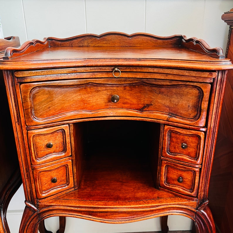 French Country Bedside Vintage Pair of Nightstands Etsy