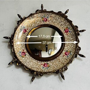 Vintage Convex Mirror Stunning Hollywood Regency Sunburst Wall Mirror, Made in England, Rare find!!!
