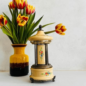 Swiss Reuge Ballerina Music Box – Porta rossetto o porta sigarette rotante a forma di ballerina