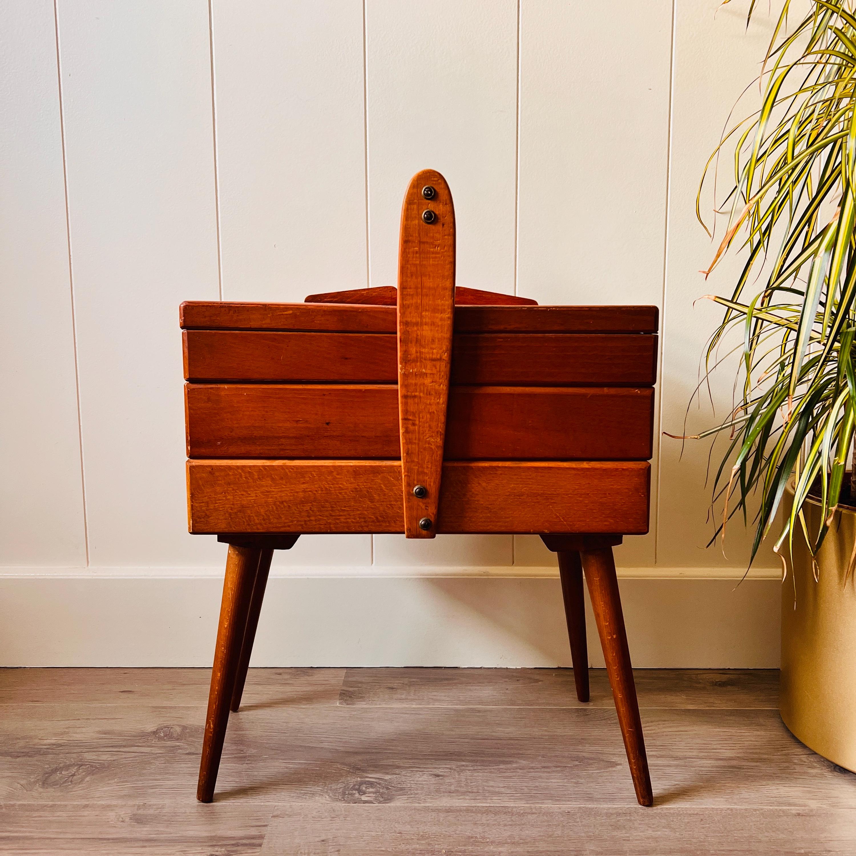 Mid Century Sewing Cabinet - Etsy