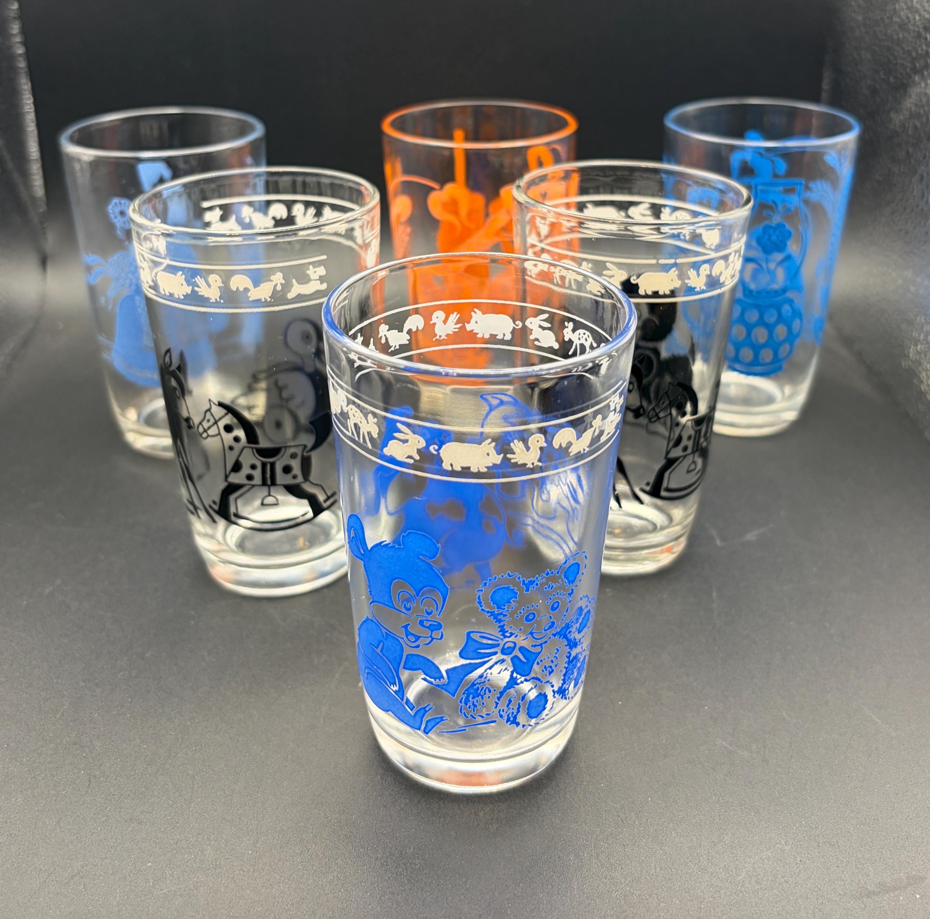 Old Drinking Glasses 50s - Etsy