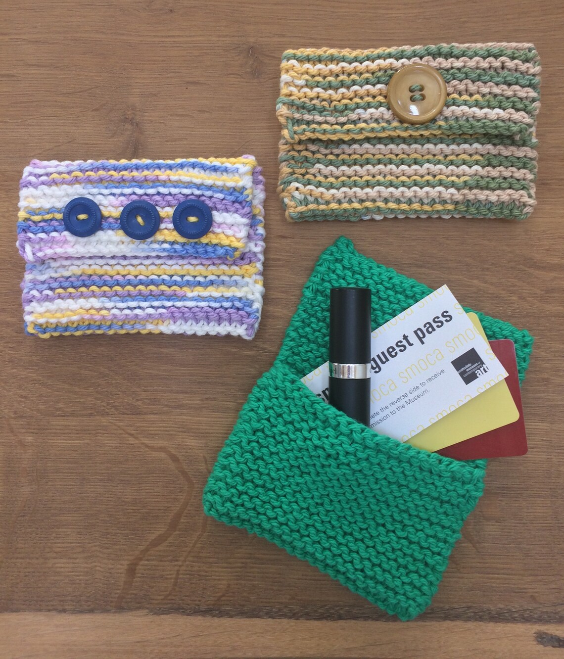 Knitted Purse Pouches Etsy