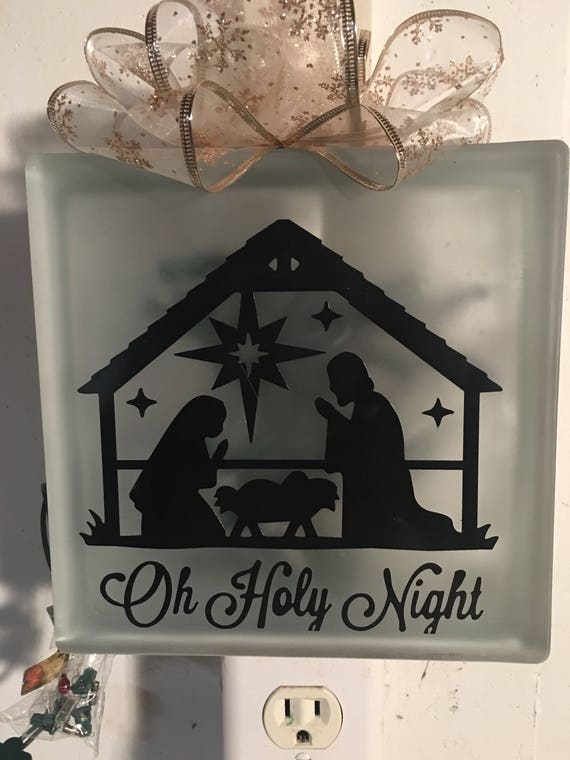 Nativity Oh Holy Night Block