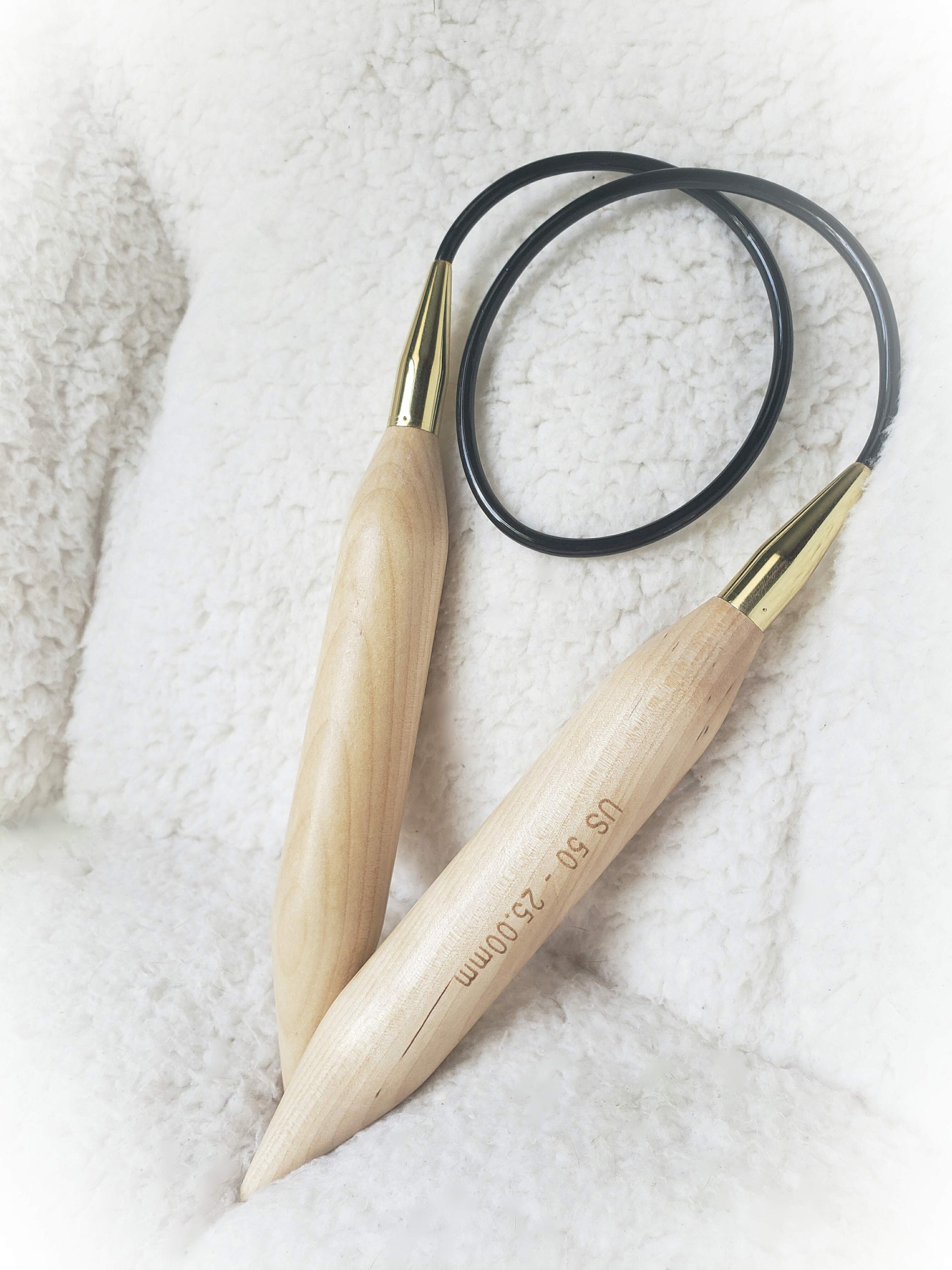 Giant Knitting Needles, US 50, Circular Knitting Needles, Tube Length 32