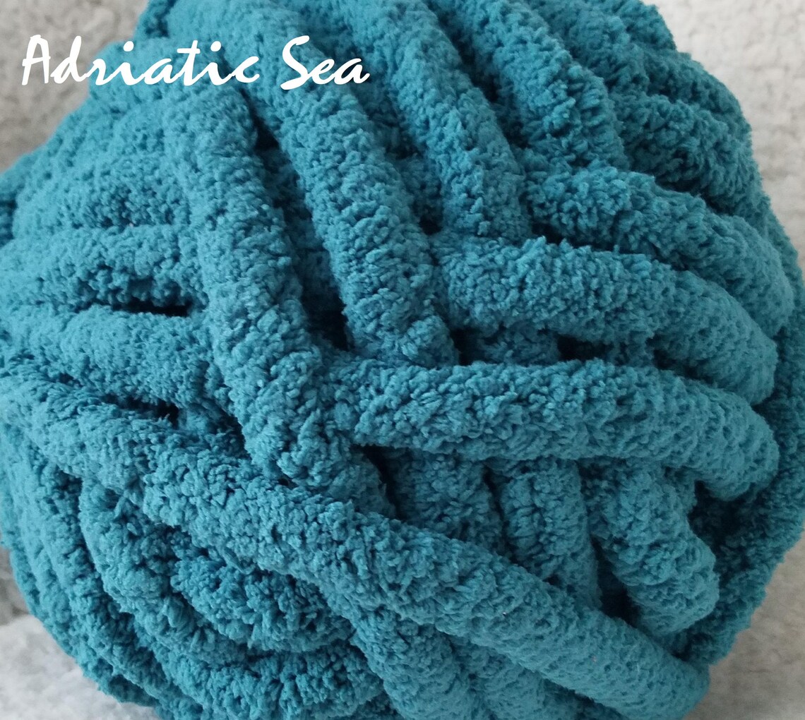 Chocolate Chenille Yarn 250g - Chunky Vegan Yarn For Knitting & Crochet Projects