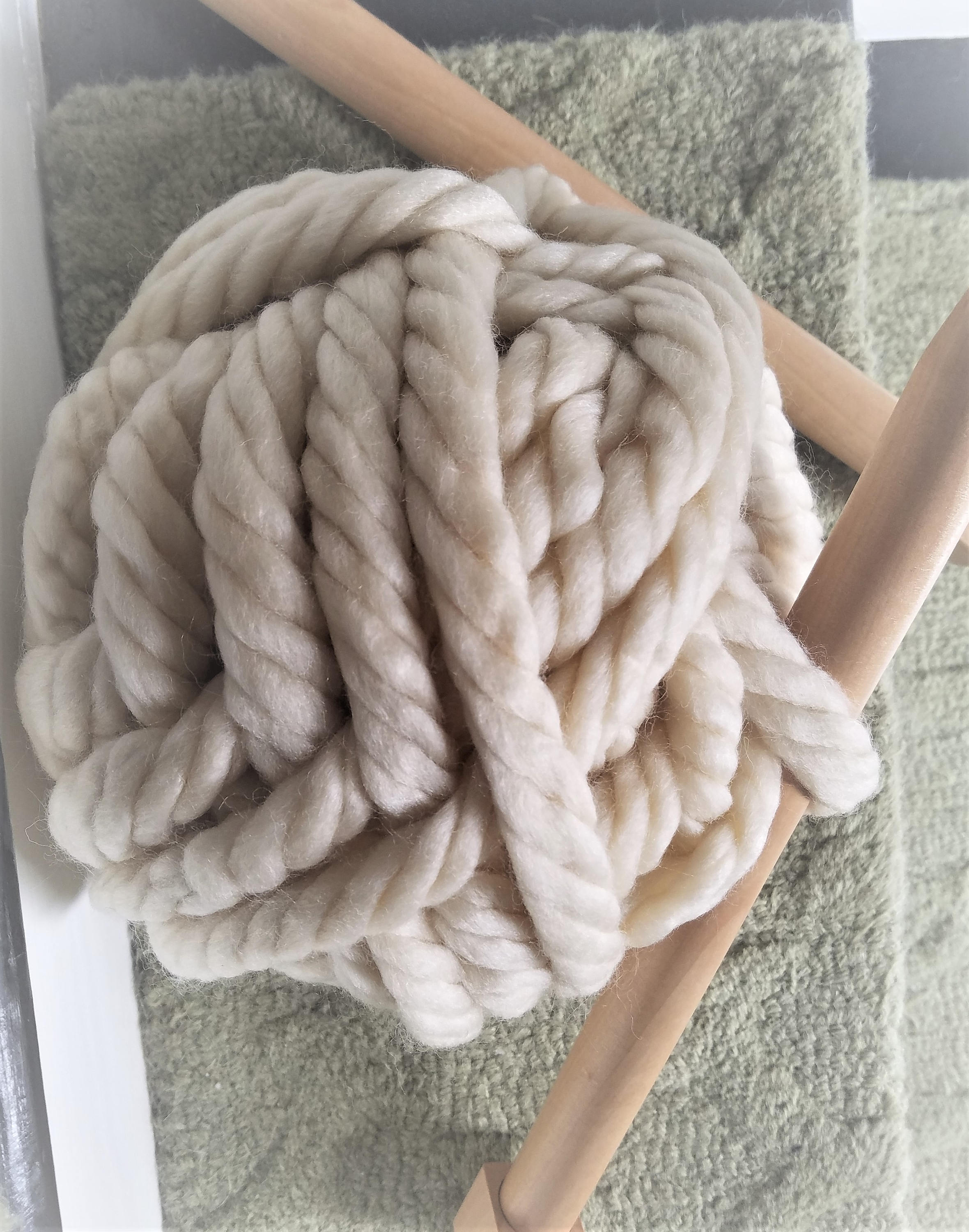 Chunky Knit Vegan Polyester & Acrylic Yarn Super Soft Throw Etsy