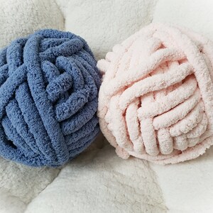 Hot Pink Chunky Knit Chenille Yarn,Chunky Chenille Yarn,Jumbo Chenille  Yarn,Hand Knit Blanket Yarn Arm Knit Yarn,500g