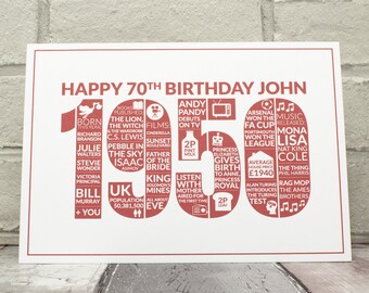 70th birthday gift ideas for dad