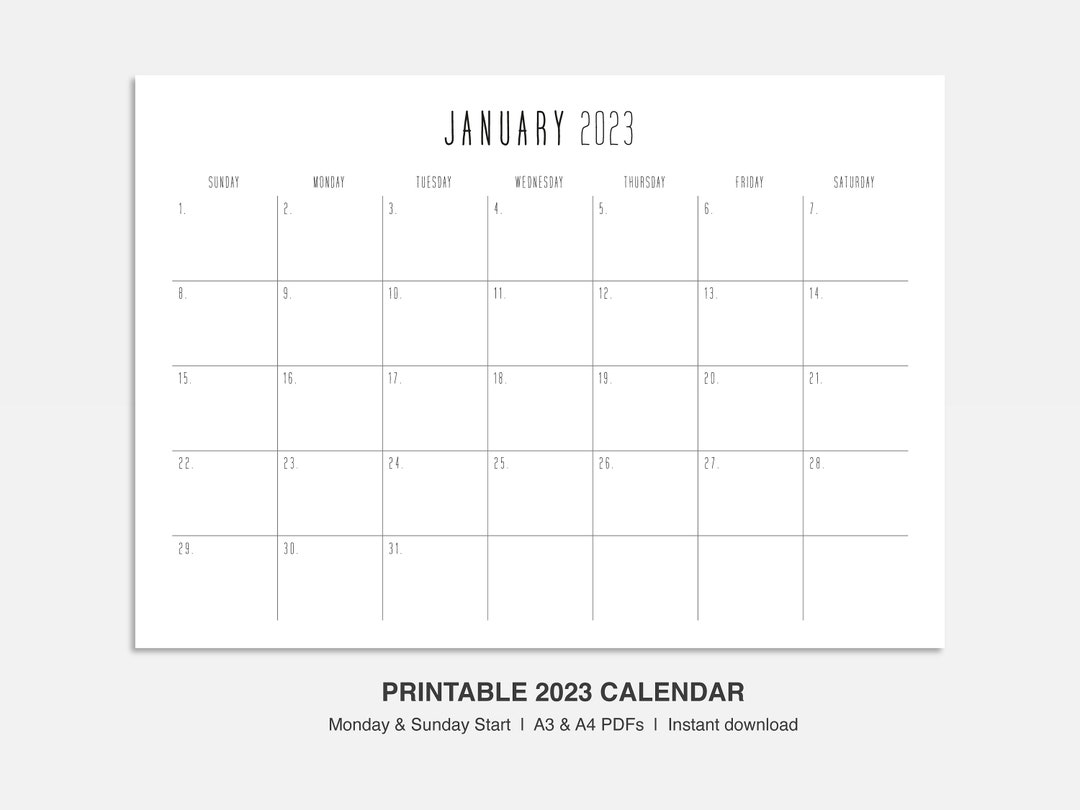 2024 Free Printable Calendar Landscape - Printable Online