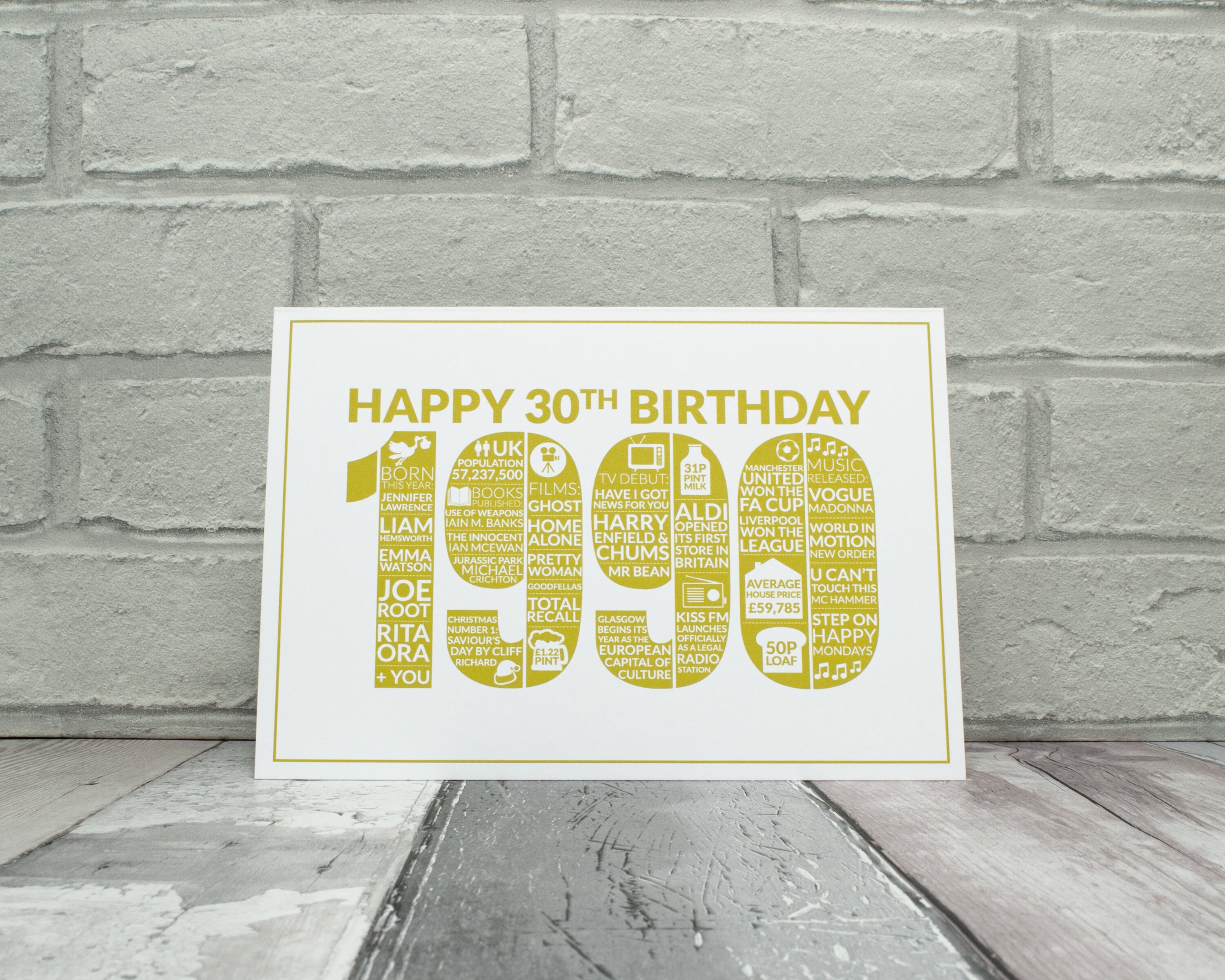 personalised 30th birthday card for him birthday card for etsy