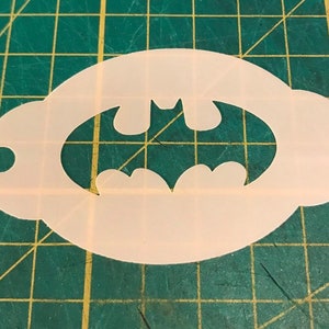 Bat man face paint stencil Mylar