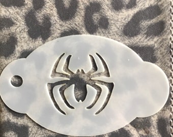 Spider face paint stencil Mylar