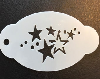 Stars face paint stencil Mylar