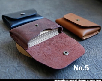 007Business Card Holder,Top Grain leather,Card Holder,Money Holder,Genuine Leather Card Cash Wallet,Hand Stitched Genuine Leathers