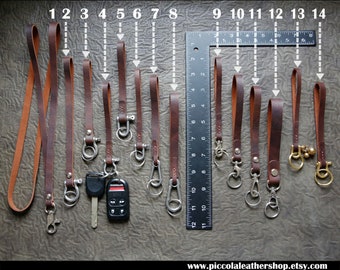 002Genuine Leather Lanyard,Keycord,Car Keys Holder,Bracelet Keychain,Wristlet Key Holder,Leather NeckStrap,KeyFob Keyring,KeyStrap