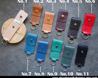 003Genuine Leather,Mini Key Chain Wallet Compartment For Bills,Cash,Hand Stitched Leather Keys Holder,Key Ring,Petty Cash Small Pouch Sack
