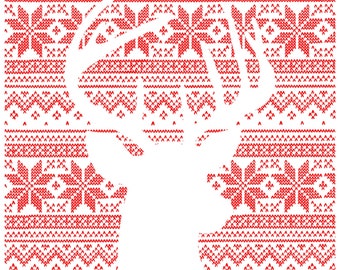 Happy New Deer, Christmas Card, Holiday, Deer, New Year