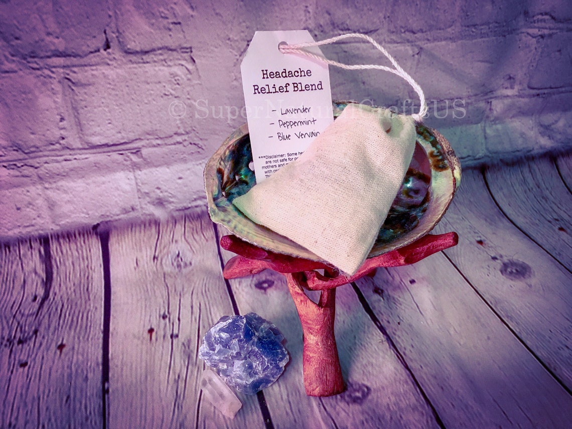 Headache Relief Blend Herbal Sachet Dream Pillow Etsy