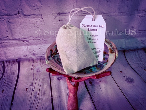 Stress Relief Blend Dream Pillow Herbal Sleep Sachet Etsy