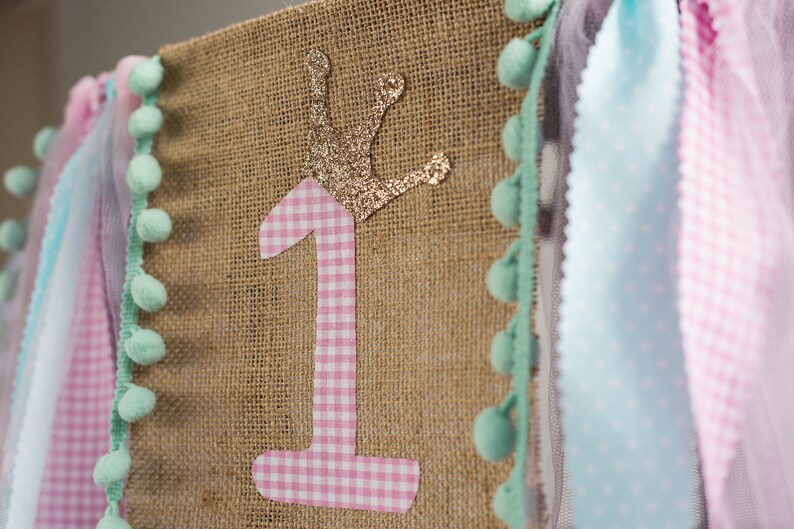 Home Furniture Diy Baby First Birthday Chair Banner One Year