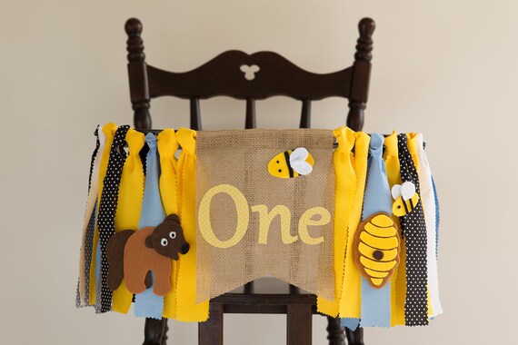 Honey Bear Banner With A Cute Brown Bear Two Little Bees And Etsy