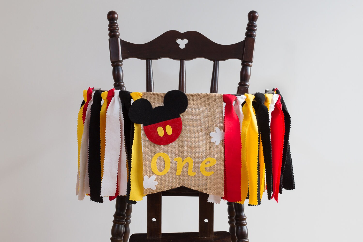 Mickey Mouse High Chair Banner 1st Birthday Mickey Mouse - Etsy