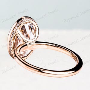 14K Gold Hidden Halo Engagement Ring BIG 7x9 MM Oval Cut Moissanite Ring Bezel Set Wedding Ring Diamond Ring Gift For Her Anniversary Ring