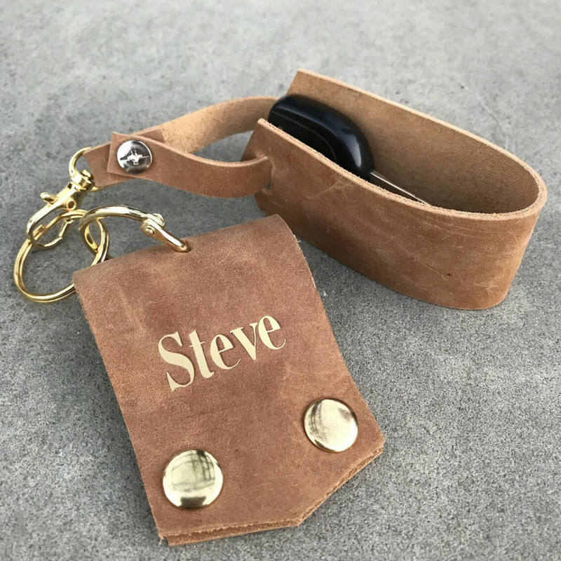 Custom Leather Keychainpersonalized keychain personalized Etsy
