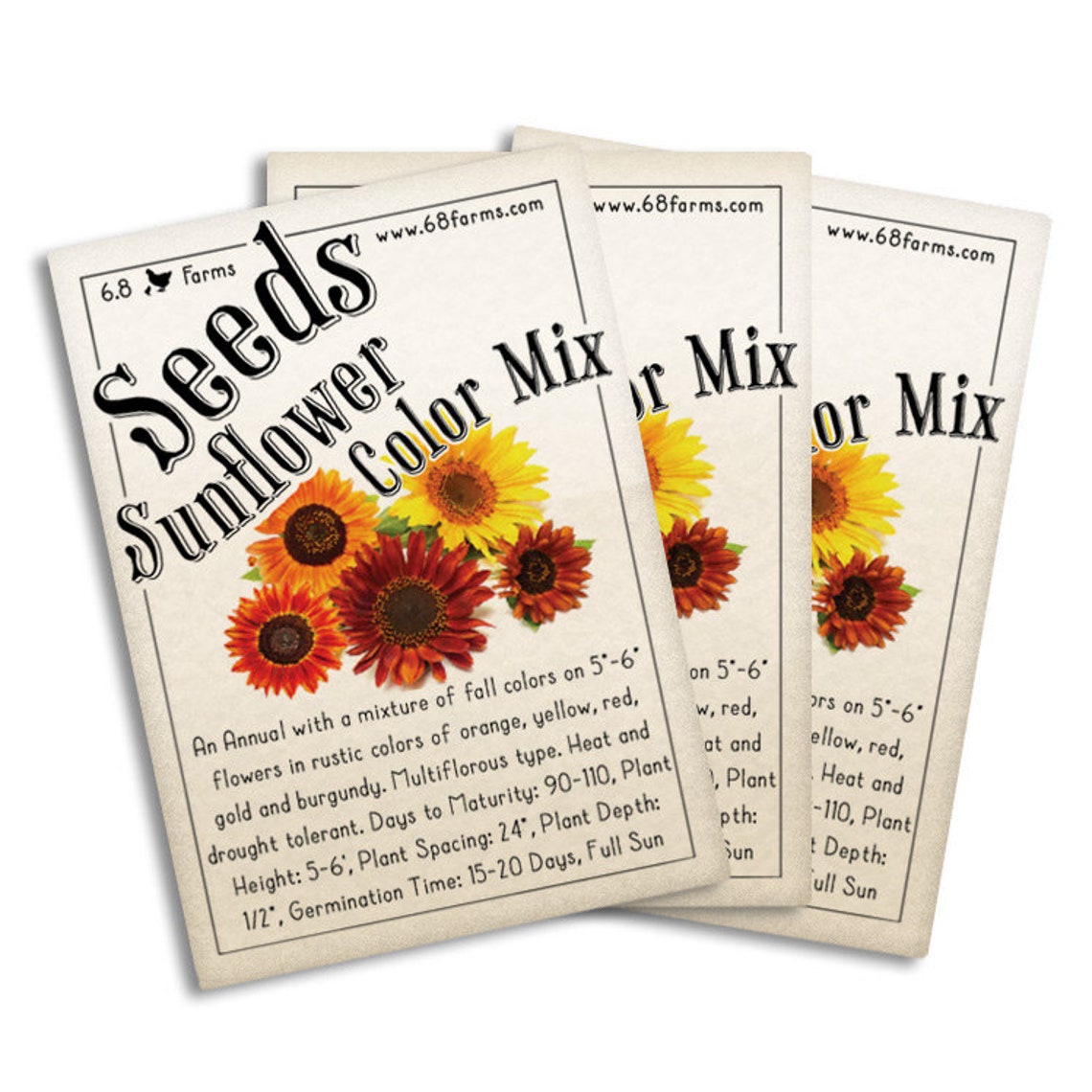 Sunflower Color Mix Seeds | Etsy