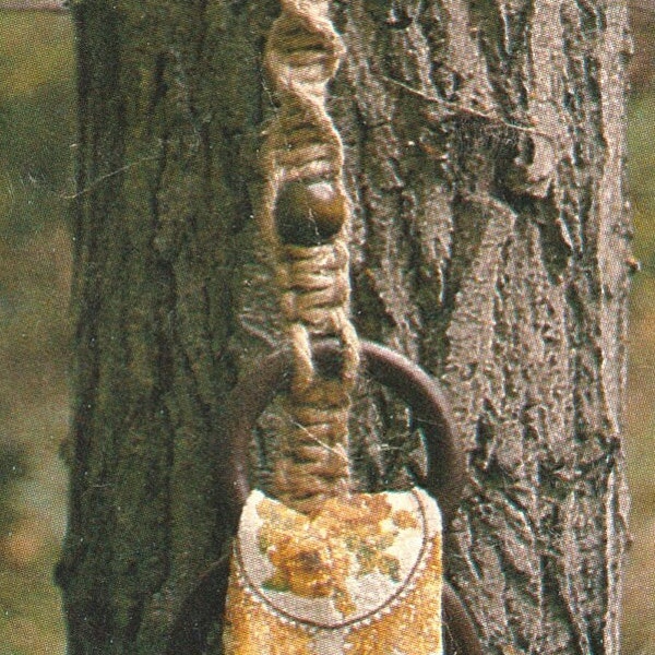 Serviette Macrame Towel Holder Vintage Pattern PDF 1976