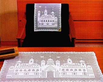 Conjunto de mesa e cadeiras Turkish Delight em crochê (padrão em PDF)