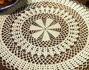Padrão de crochê em PDF para toalhinha do Círculo Ártico