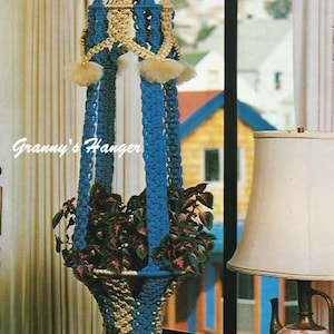 Granny's Hanger Vintage Macrame Plant Hanger PDF Pattern