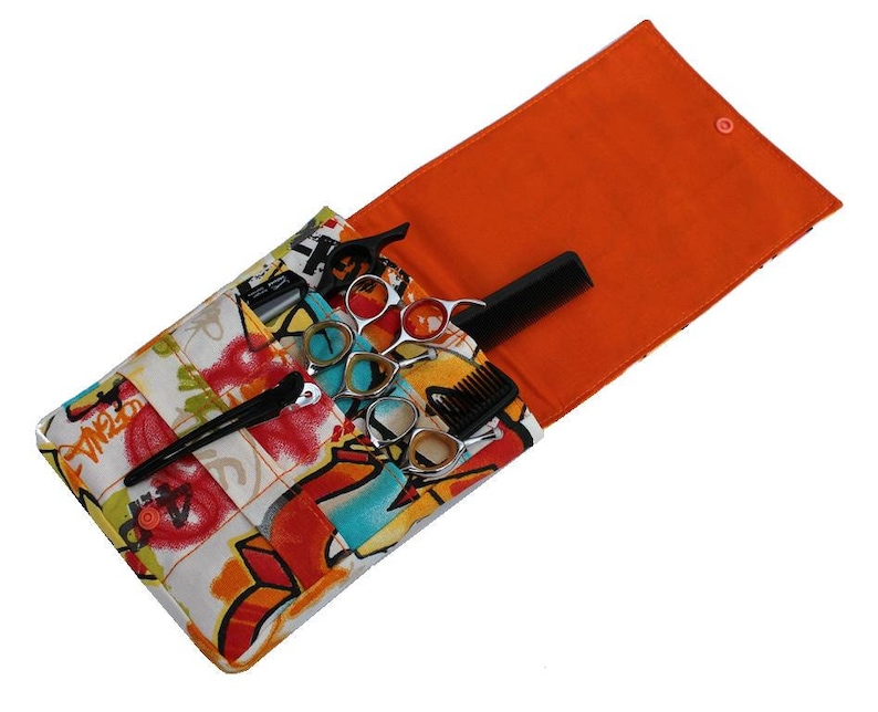 Hairdresser bag hairdresser tool bag hairdresser-scissor bag hairdresser-tool gift for hairdresser bag for hairdressers unisex hairdresser graffiti