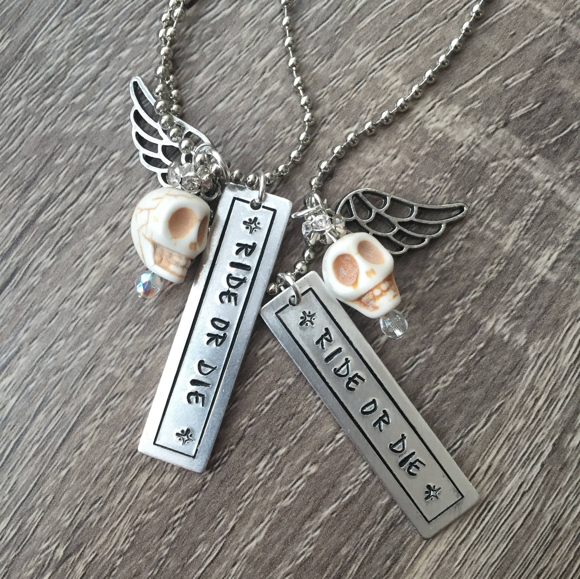 Ride or Die Friendship Necklace Set | Etsy