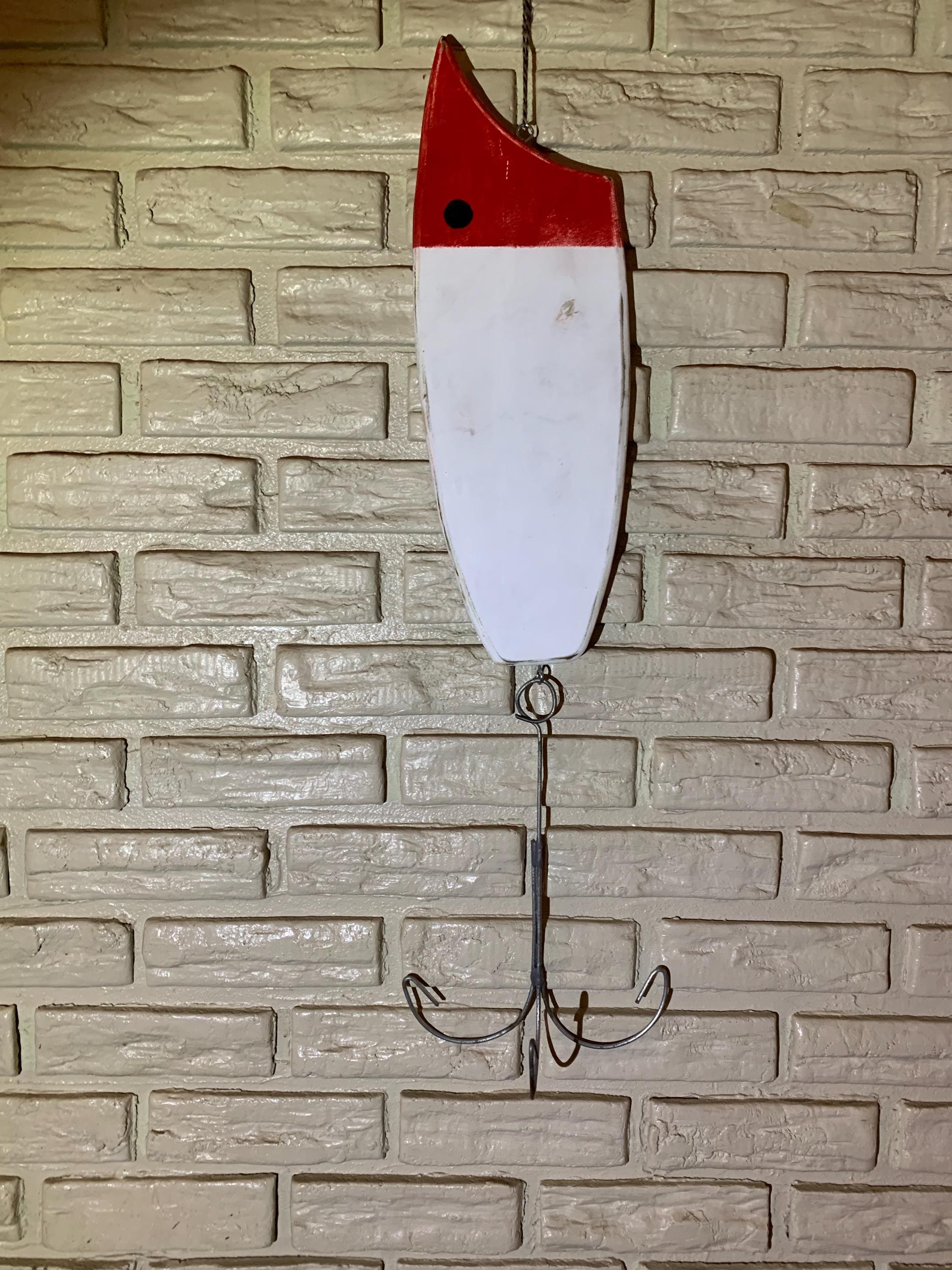 Wooden Fishing Lure Wall Decor | Giant Handmade Fishing Lure | Cabin
