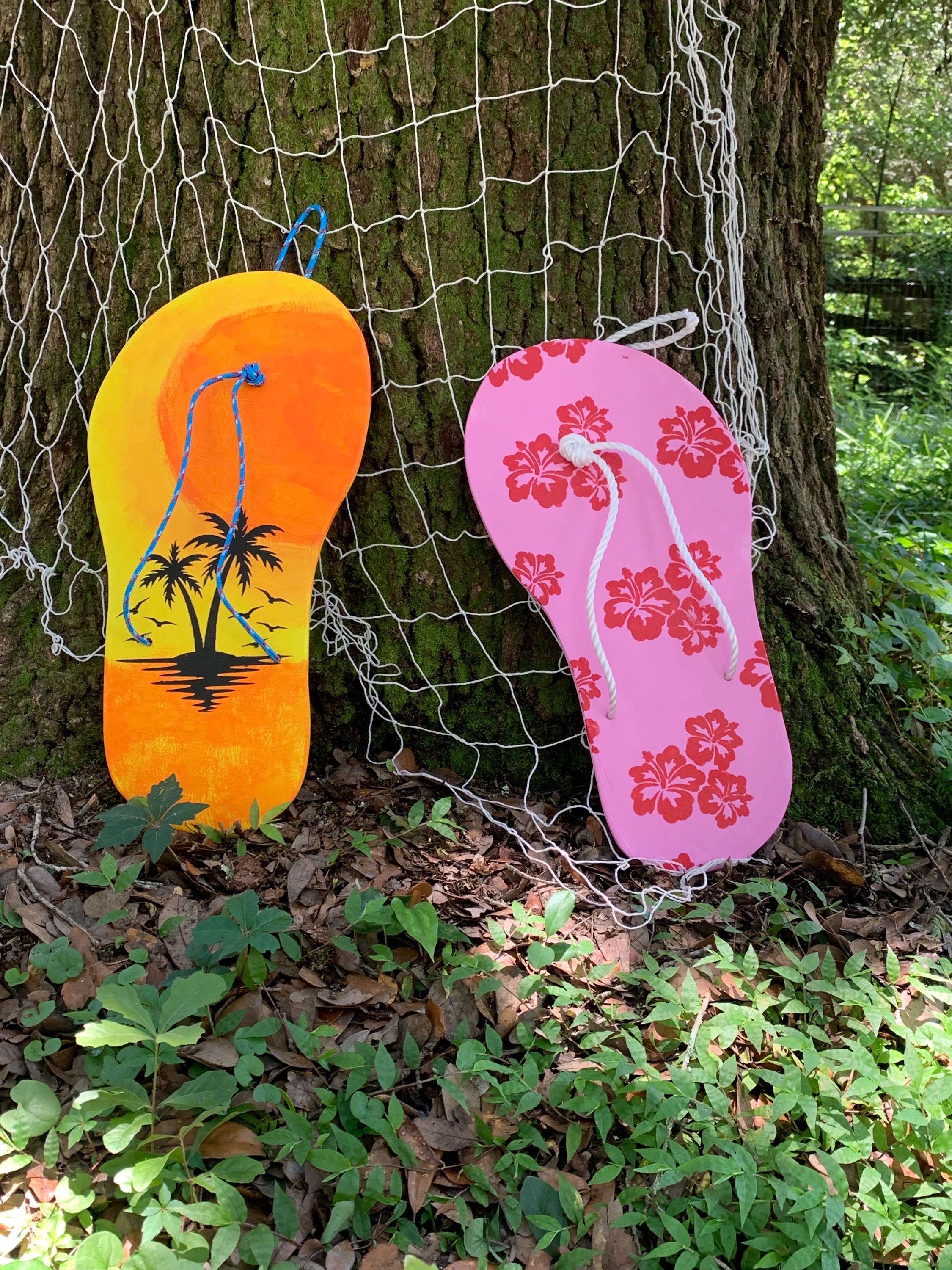 Giant Wooden Flip Flop Wall Decor - Etsy