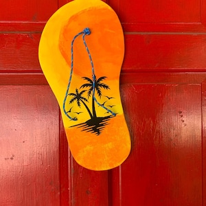 Giant Wooden Flip Flop wall decor
