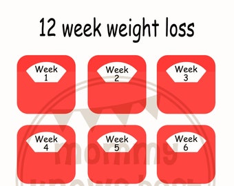 12 Week Weight Loss Chart