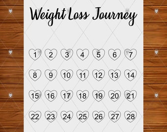 2 stone 28lb 28kg Weight loss digital download  Weight chart print at home pdf weight tracker track pounds printable instant commercial use