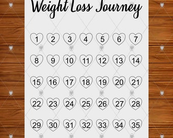 3 stone 42lb 42kg Weight loss digital download  Weight chart print at home pdf weight tracker track pounds printable instant commercial use