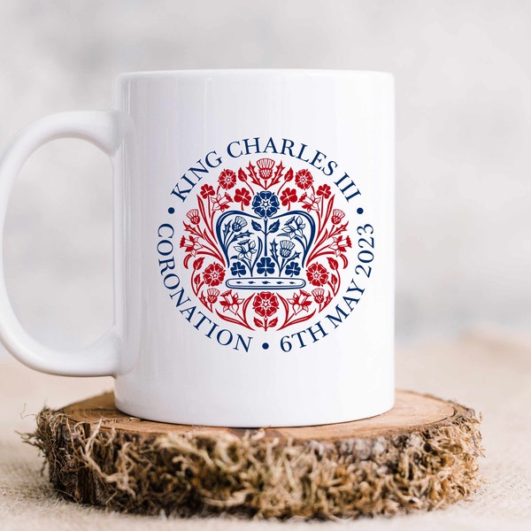 King Charles III 3rd OFFICIAL LOGO MugCoronation Celebration 2023 Celebratory Gift Souvenir Present Street Party Keepsake bulk buy discount