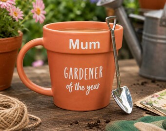 Personalised Gardener Mug Gardening Gift for Mum Plant Pot Cup Mother’s Day