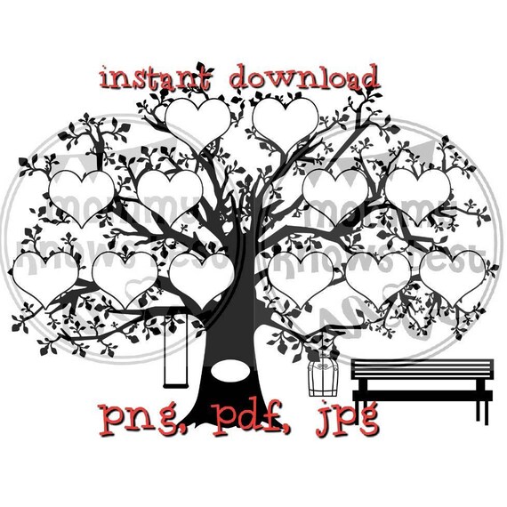Free Free 100 Heart Family Tree Svg SVG PNG EPS DXF File