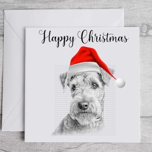 Lakeland Terrier Carte de Noël Carte de vœux écologique Packs pour amoureux des chiens Cadeaux de famille Acheter en vrac Noël